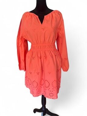 Universal Thread Coral Eyelet Mini Dress